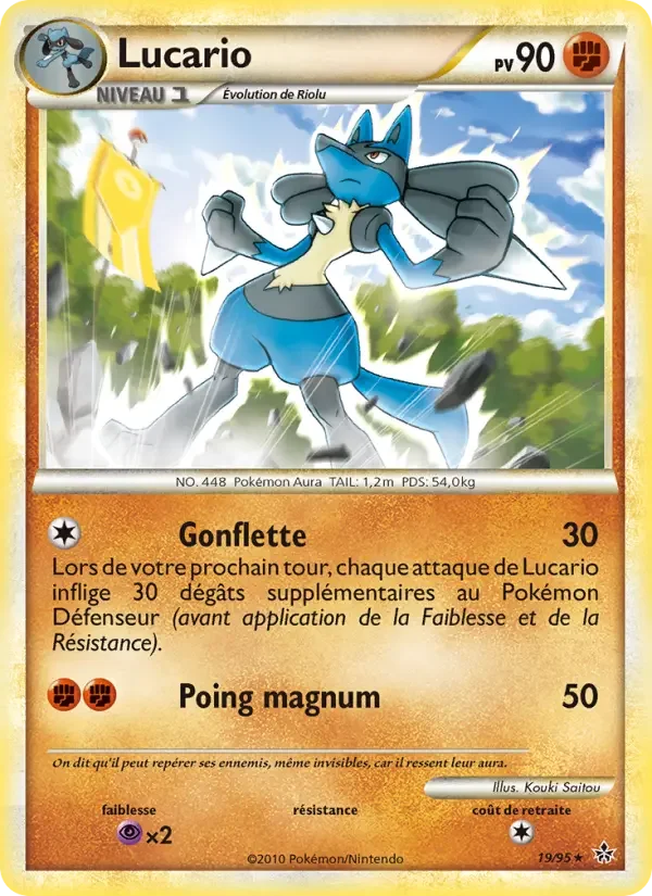 Carte Pokémon Lucario — Déchaînement