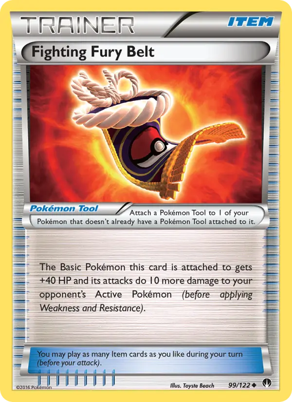 Carte Pokémon Fighting Fury Belt — Promos X&Y