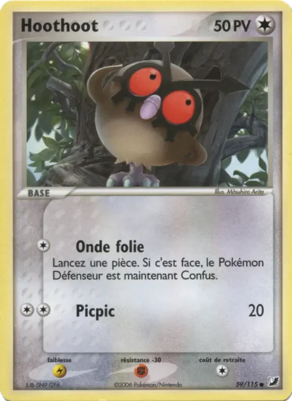 Carte Pokémon Hoothoot — Forces Cachées
