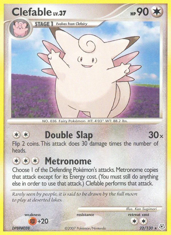 Carte Pokémon Melodelfe — Diamant & Perle