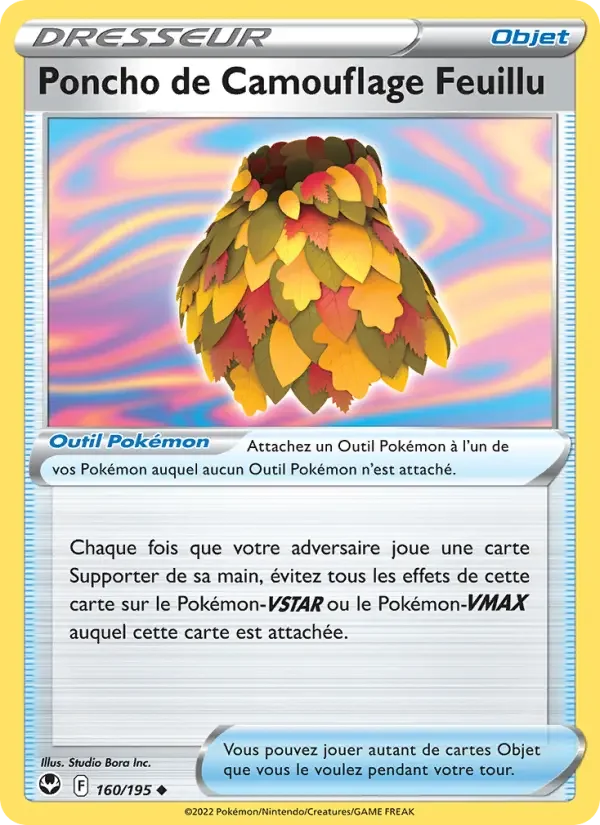 Carte Poncho de Camouflage Feuillu