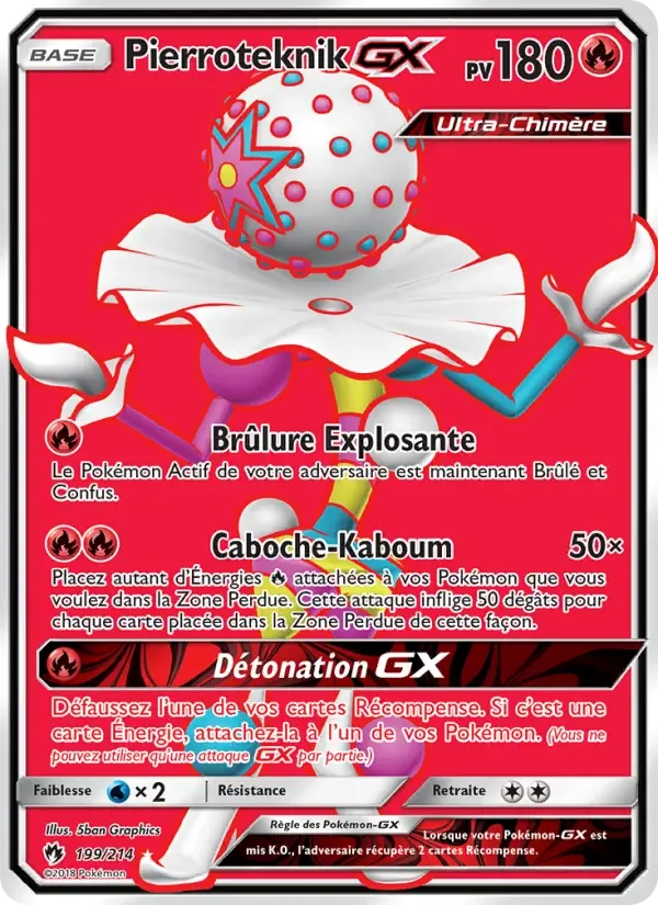 Carte Pokémon Pierroteknik GX — Tonnerre Perdu