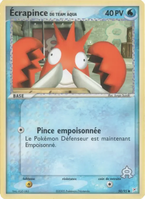 Carte Pokémon Écrapince de Team Aqua — Team Magma vs Team Aqua