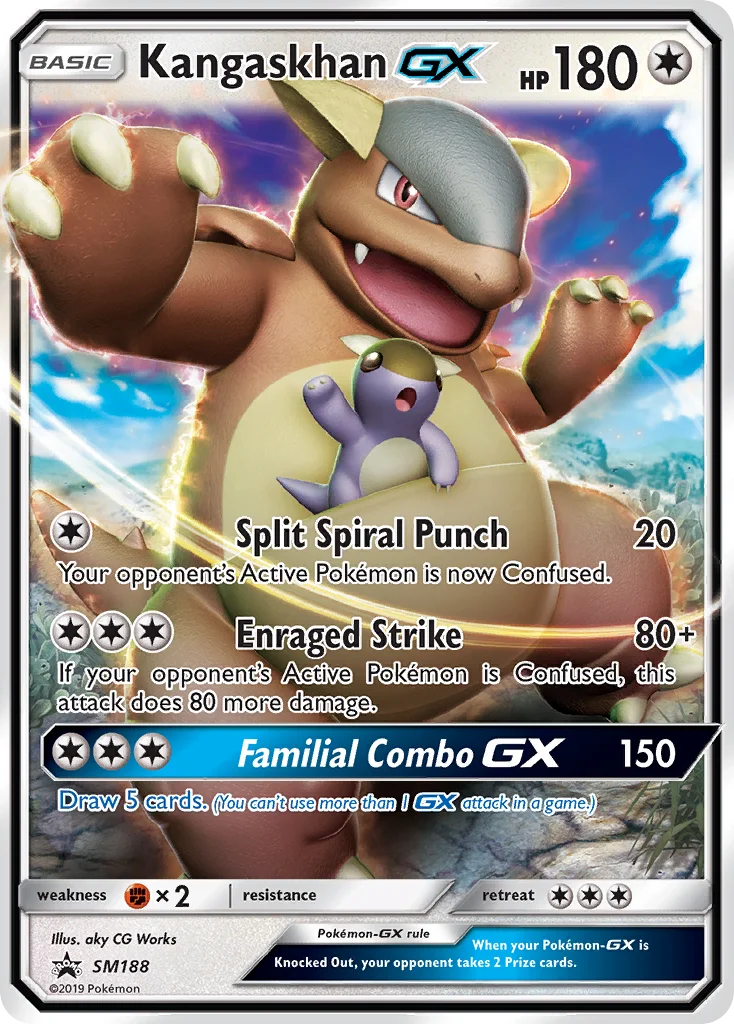Carte Pokémon Kangourex GX — Promos Soleil et Lune