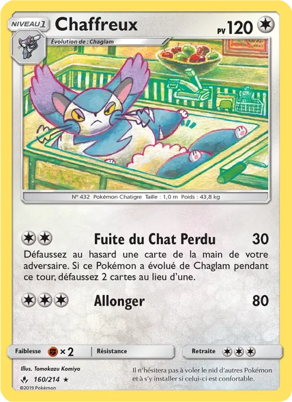 Carte Pokémon Chaffreux — Alliance Infaillible