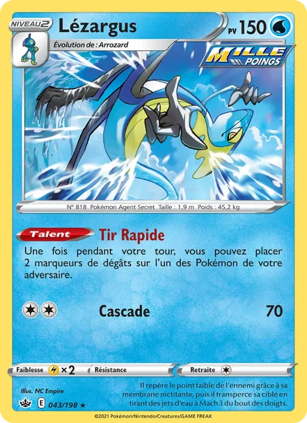 Carte Pokémon Lézargus — Règne de Glace