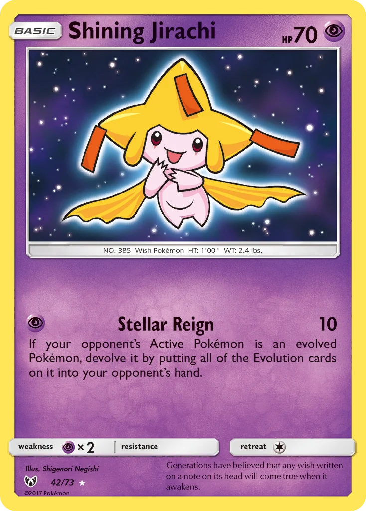 Carte Jirachi Brillant