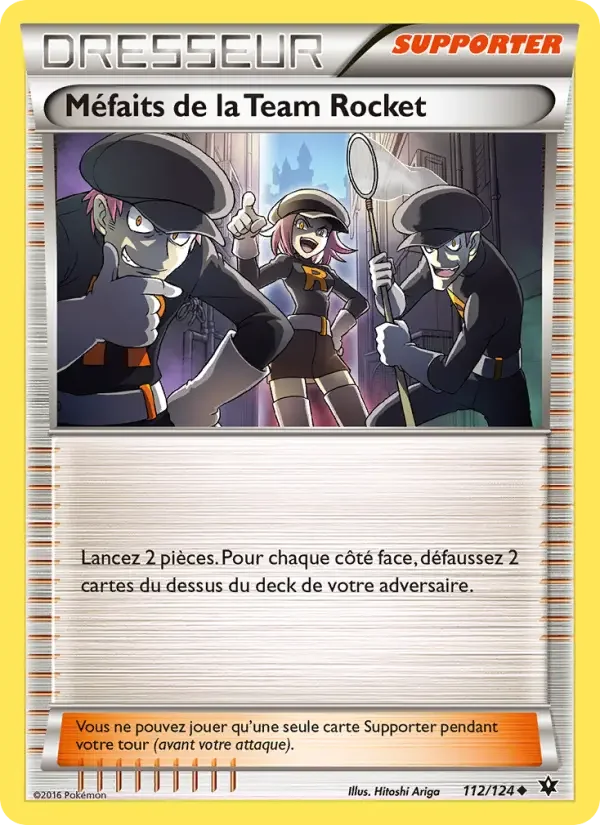 Carte Méfaits de la Team Rocket