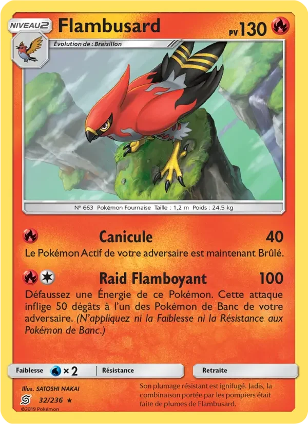 Carte Pokémon Flambusard — Harmonie des Esprits