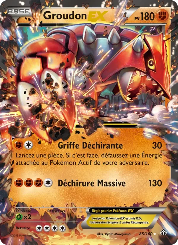 Carte Groudon EX