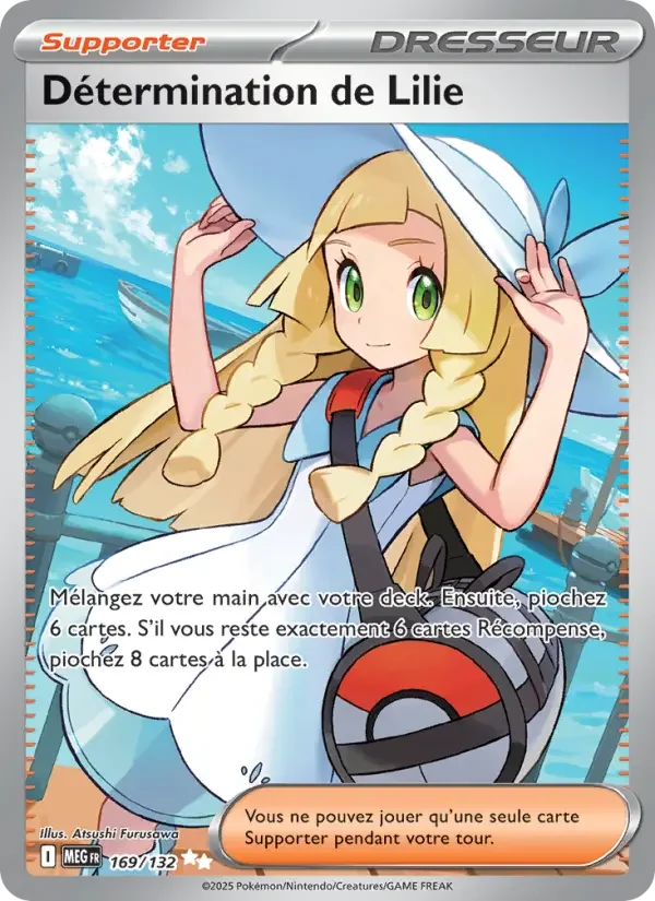 Carte Pokémon Détermination de Lilie — Méga-Évolution