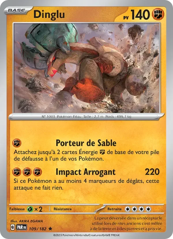 Carte Pokémon Dinglu — Faille Paradoxe