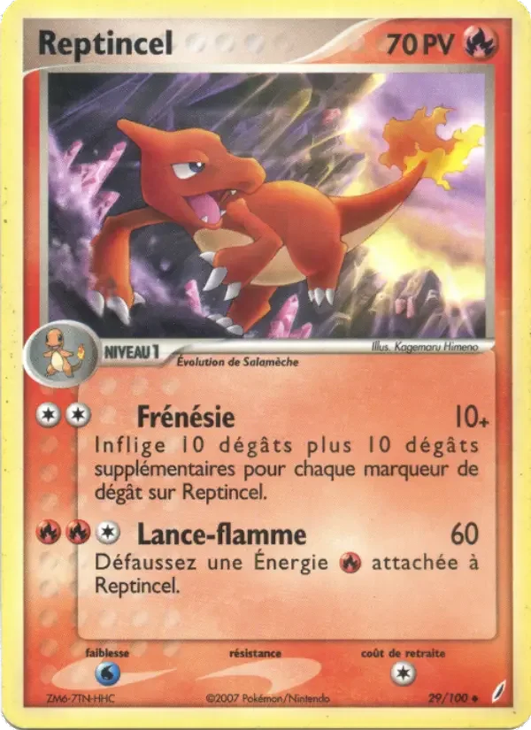 Carte Pokémon Reptincel — Gardiens de Cristal