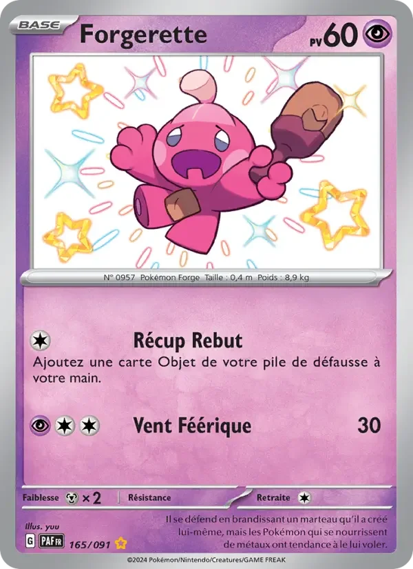 Carte Pokémon Forgerette — Destinées de Paldea