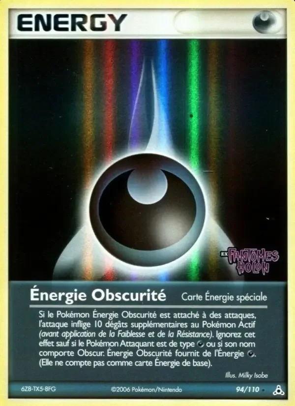 Carte Énergie Obscurité