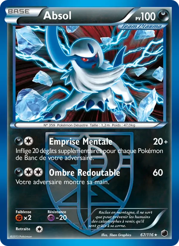 Carte Pokémon Absol — Glaciation Plasma