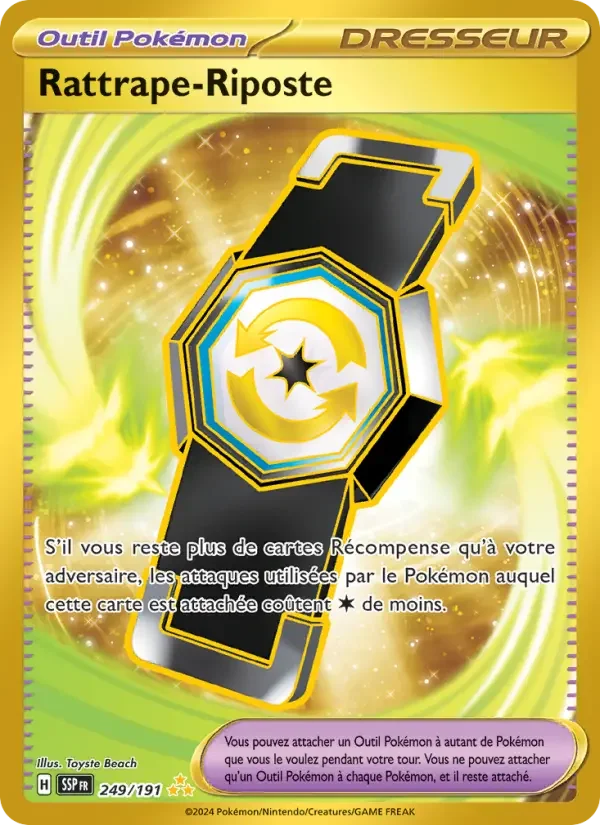 Carte Pokémon Rattrape-Riposte — Étincelles Déferlantes