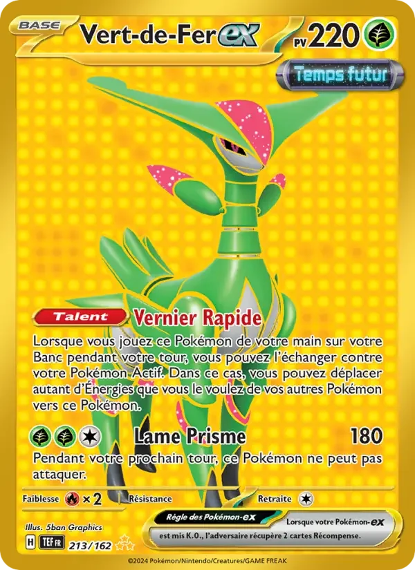 Carte Pokémon Vert-de-Fer-ex — Forces Temporelles