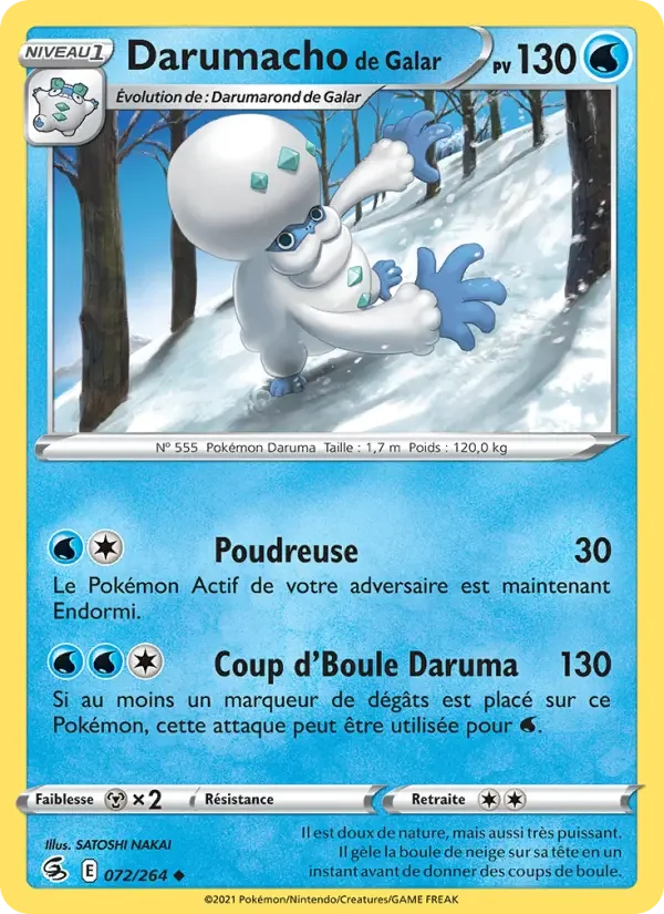 Carte Pokémon Darumacho de Galar — Poing de Fusion