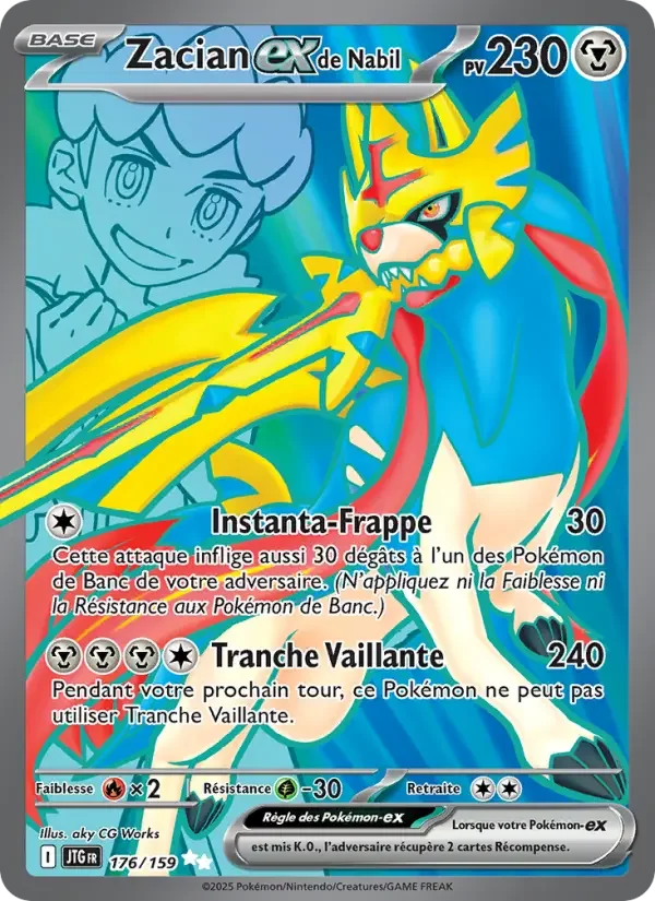 Carte Pokémon Zacian-ex de Nabil — Aventures Ensemble
