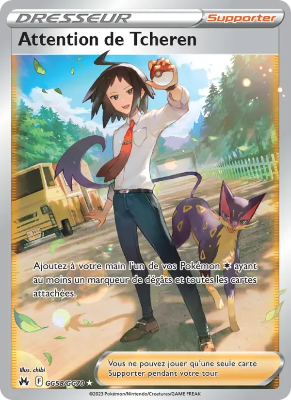Carte Pokémon Attention de Tcheren — Zénith Suprême