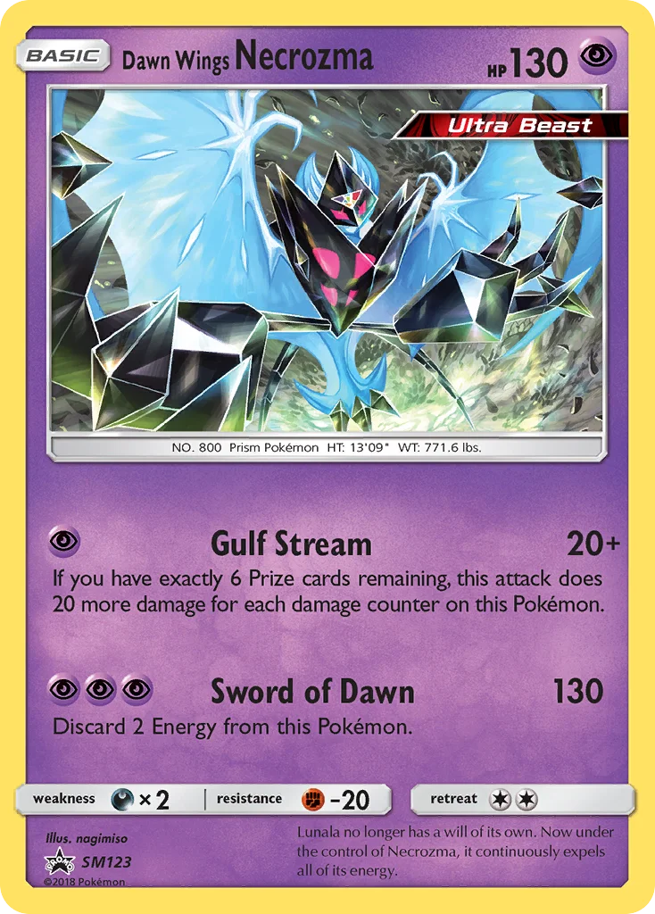 Carte Pokémon Necrozma Ailes de l’Aurore — Promos Soleil et Lune