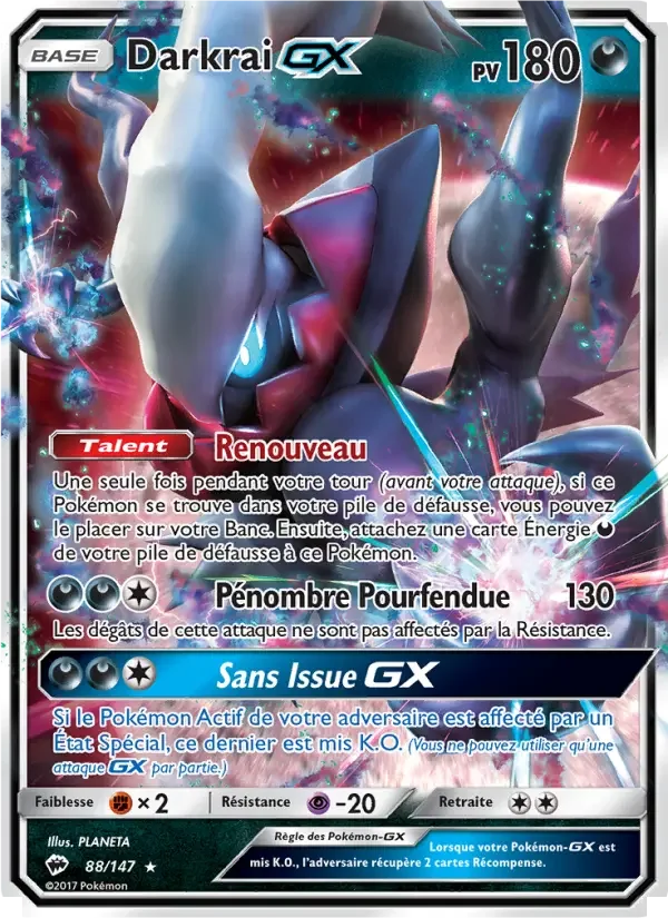 Carte Darkrai GX
