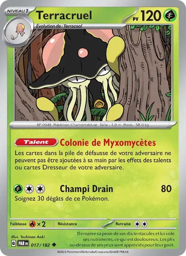 Carte Pokémon Terracruel — Faille Paradoxe