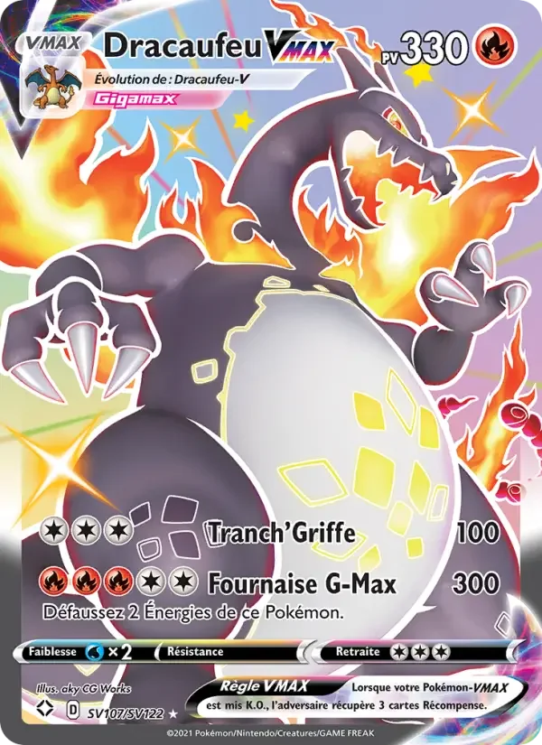 Carte Dracaufeu VMAX