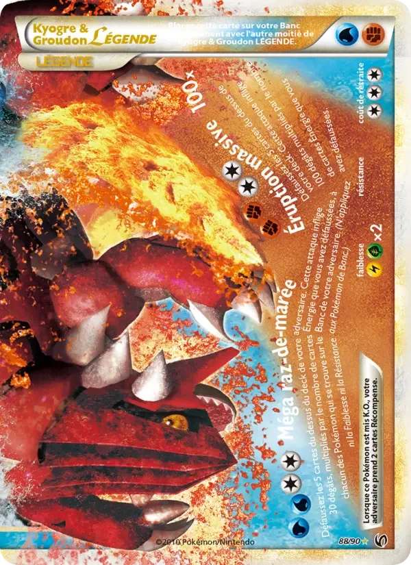 Carte Kyogre & Groudon LÉGENDE