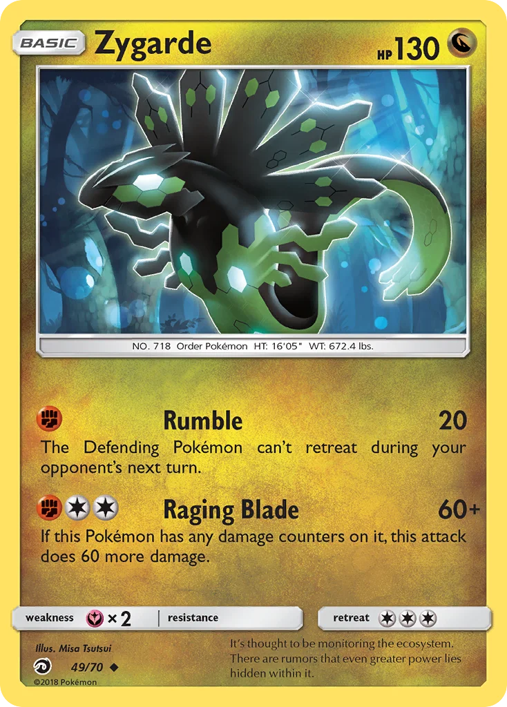 Carte Pokémon Zygarde — Majesté des Dragons