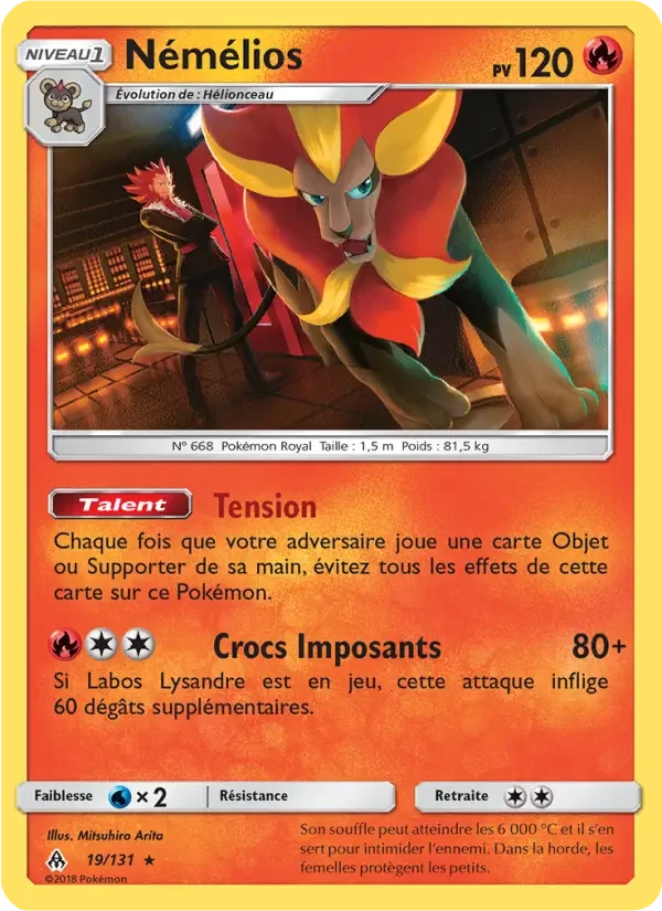 Carte Pokémon Némélios — Lumière Interdite