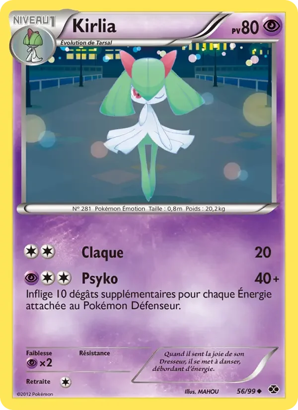 Carte Pokémon Kirlia — Destinées Futures
