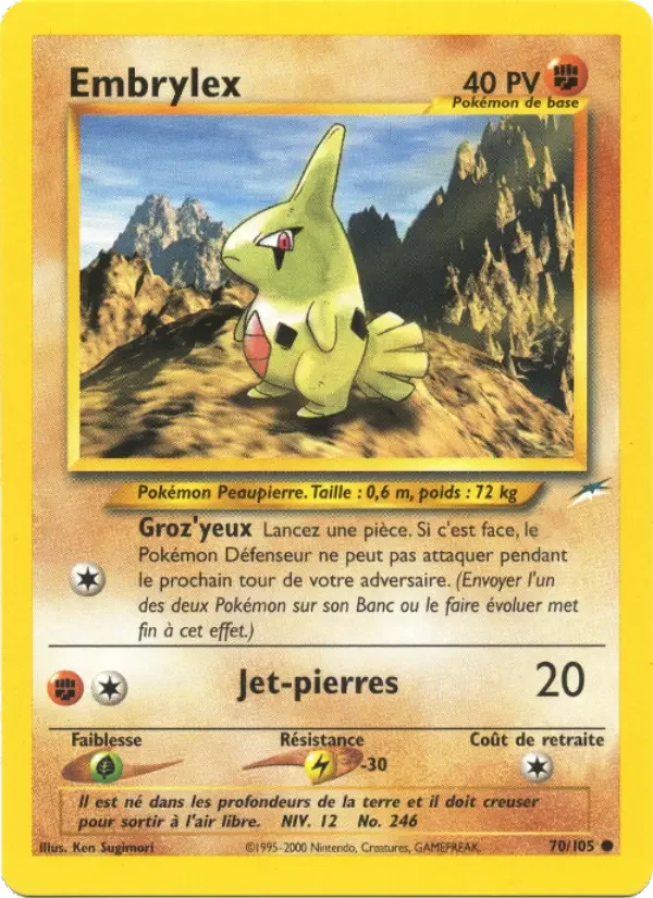 Carte Pokémon Embrylex — Neo Destiny