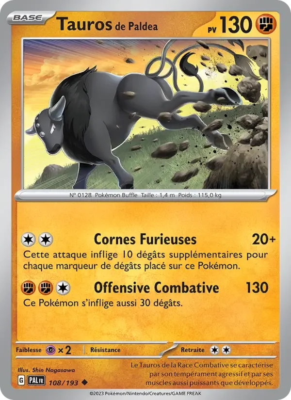 Carte Tauros de Paldea