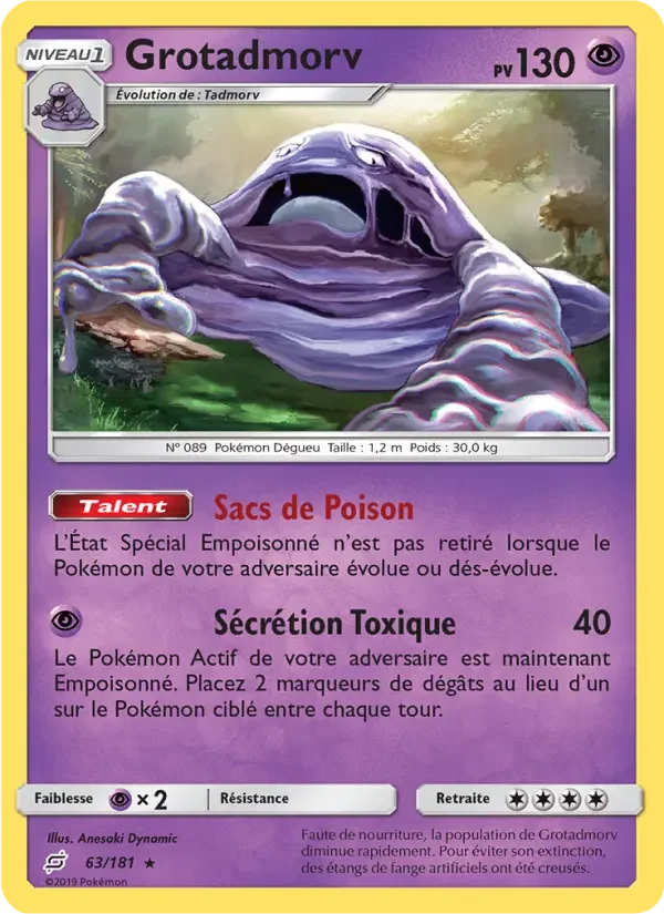 Carte Pokémon Grotadmorv — Duo de Choc