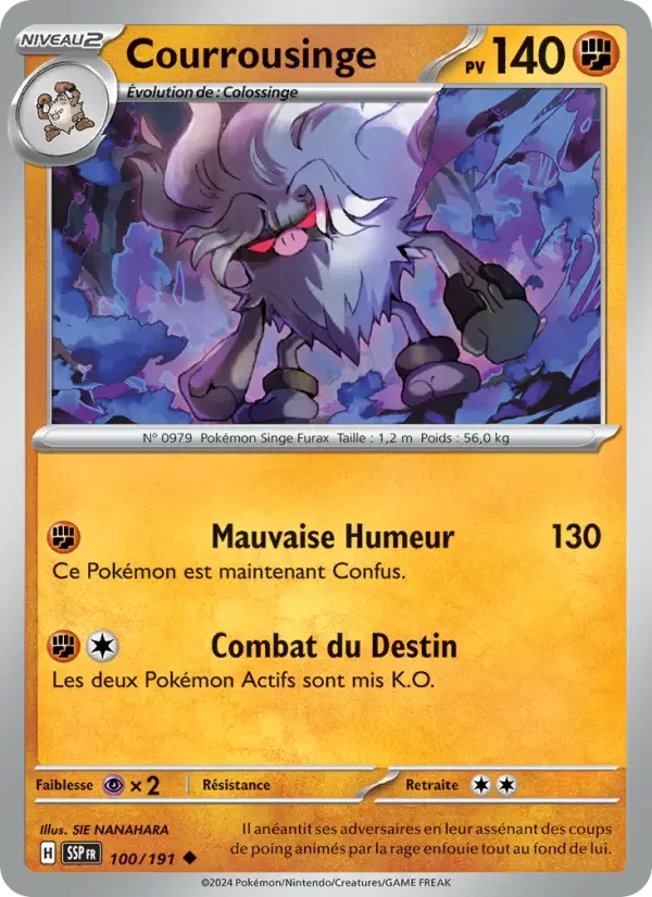 Carte Pokémon Courrousinge — Étincelles Déferlantes