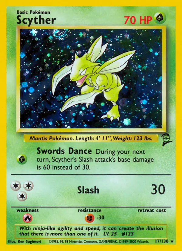 Carte Pokémon Insécateur — Base Set 2