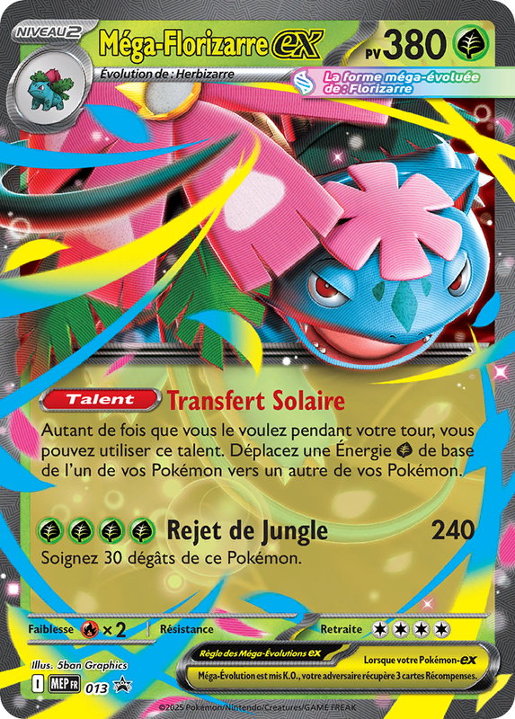 Carte Pokémon Méga-Florizarre-ex — Promos Méga-Évolution