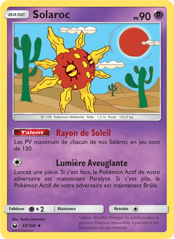 Carte Pokémon Solaroc — Tempête Céleste