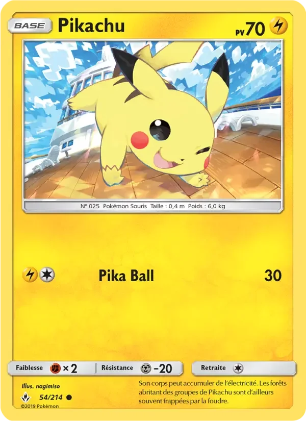 Carte Pokémon Pikachu — Alliance Infaillible