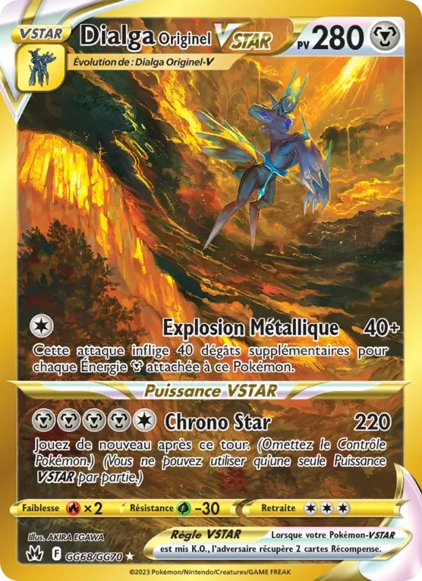 Carte Pokémon Dialga Originel VSTAR — Zénith Suprême