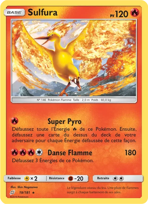Carte Pokémon Sulfura — Duo de Choc