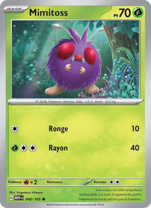Carte Pokémon Mimitoss — Pokémon 151