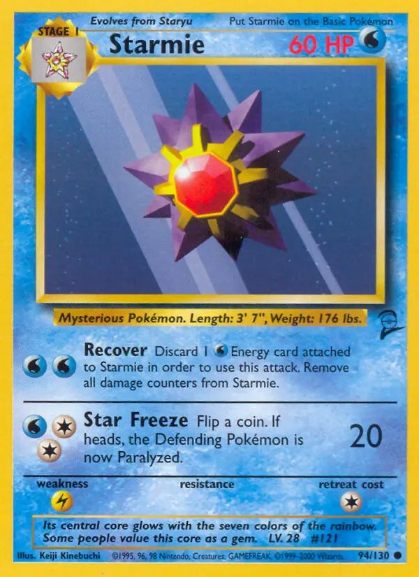 Carte Pokémon Staross — Base Set 2