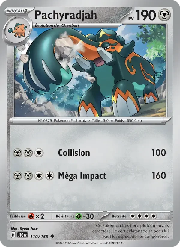 Carte Pokémon Pachyradjah — Aventures Ensemble