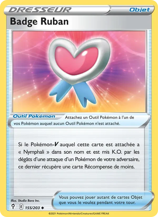 Carte Badge Ruban