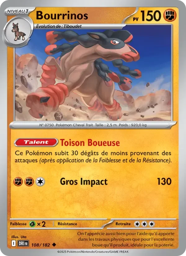Carte Pokémon Bourrinos — Rivalités Destinées