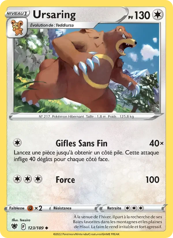 Carte Pokémon Ursaring — Astres Radieux