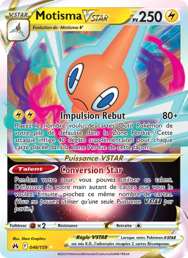 Carte Pokémon Motisma VSTAR — Zénith Suprême